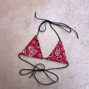 Red Bandana Top